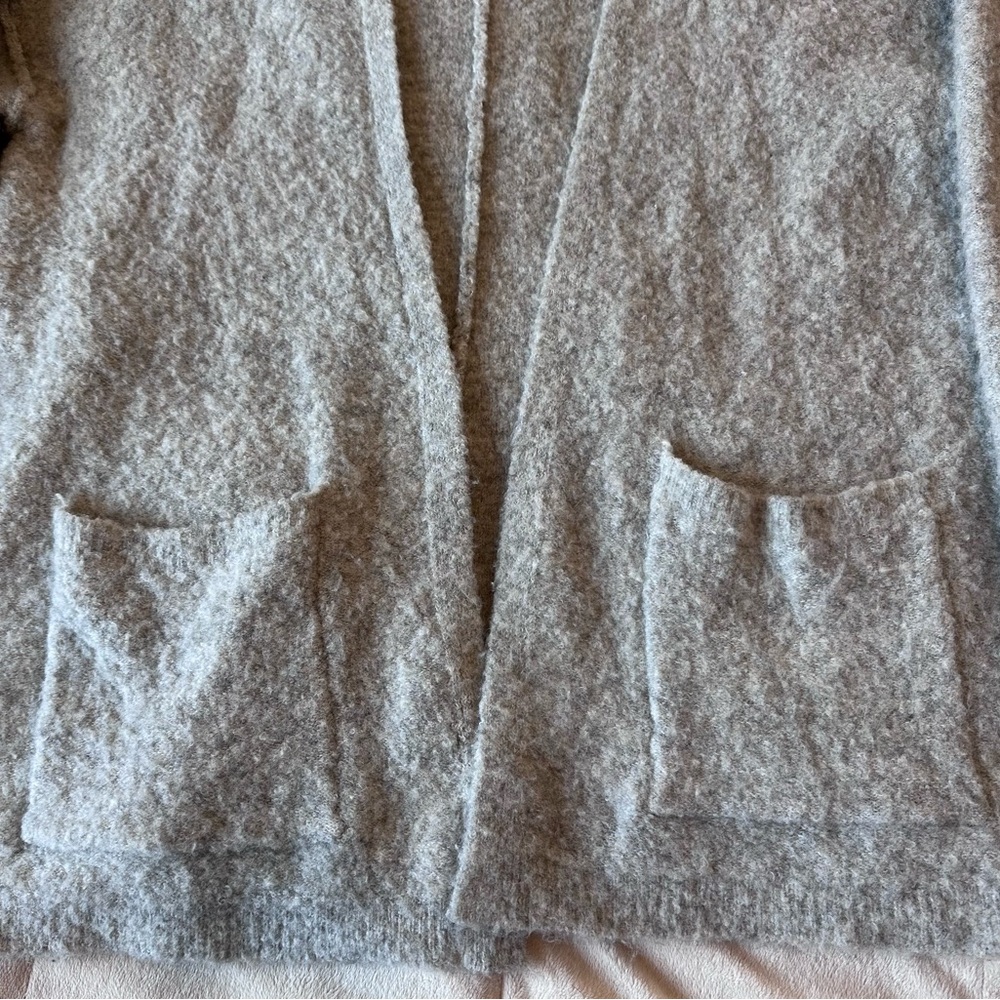 Free People Gray Phantom Open Cardigan Sz M - Picture 5 of 16